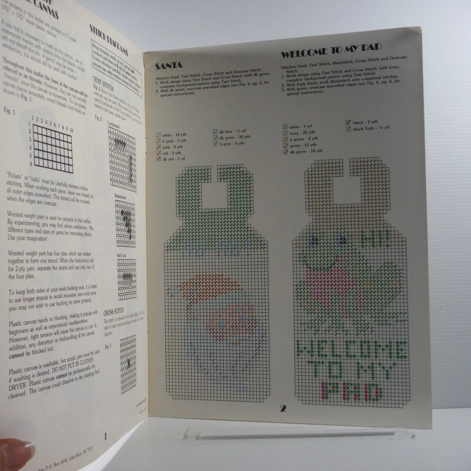 Leisure Arts Door Signs in Plastic Canvas by Joan E Ray Cross Stitch Chart Only - Image 3 of 4