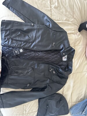 Armani Collezioni Lamb Leather Biker Jacket 44 | eBay