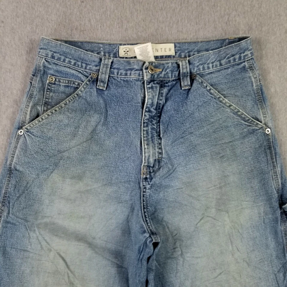 Jeans vintage Arizona 33x32 azul carpintero años 90 holgados sueltos pierna ancha descoloridos Foto 4 de 4