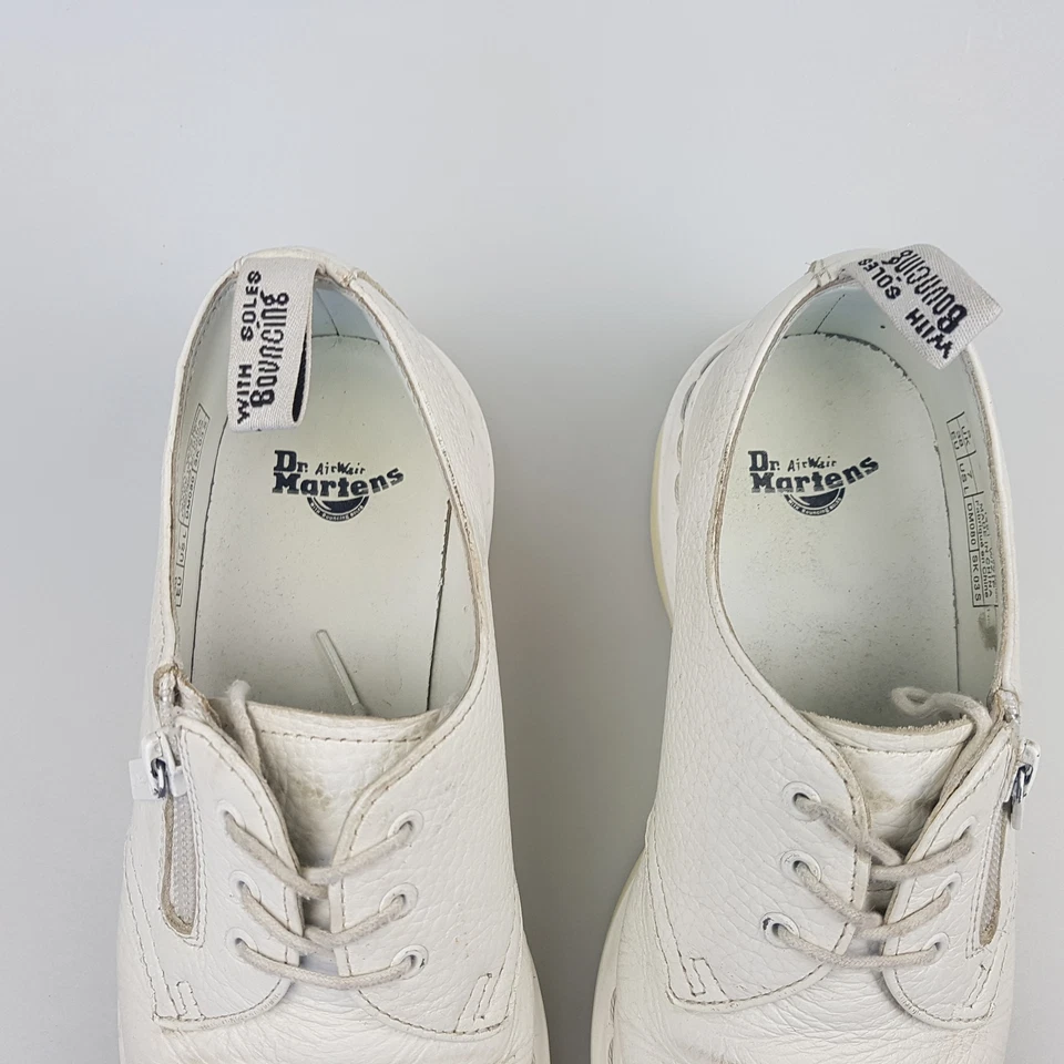 Women's DOC MARTENS 'W/Zip' Sz 7 US Shoes White Leather | 3+ Extra 10% Off - Изображение 4 из 4