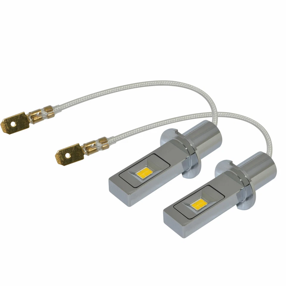 Luz de conducción Allá Lighting LED H3 AMARILLO DORADO con carcasa reflectora en bombilla Foto 3 de 4