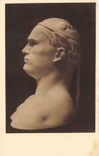 A4614) MUSSOLINI IMMAGINE DEL BUSTO SCOLPITO DALLO SCULTORE ADOLF WILDT.