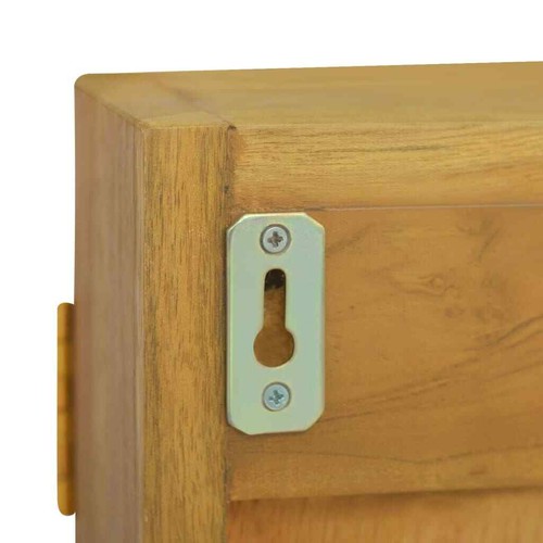 Mirror Cabinet 23.6"x3.9"x15.7" Solid Wood Teak vidaXL - Picture 8 of 9