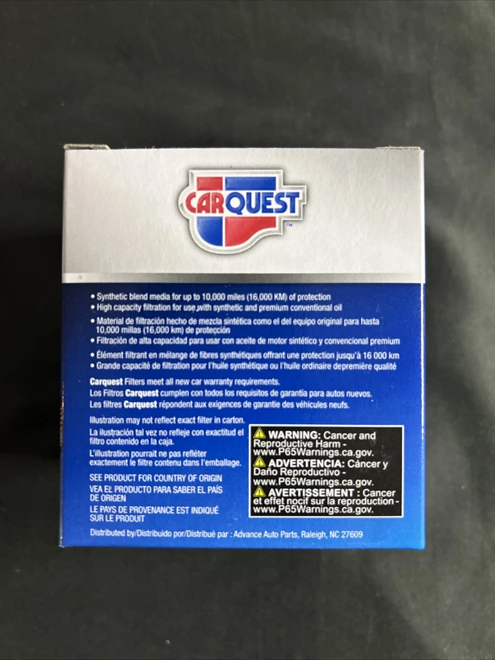Paquete de 12 filtros de aceite de motor CARQUEST 84356 hechos en EE. UU. Foto 2 de 4