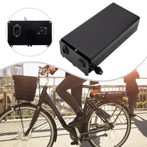 Aluminum Alloy Battery Storage Box for Electric Bike with Charging Socket