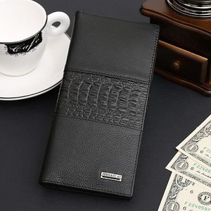 Mens-Genuine-Leather-Long-Bifold-Wallet-ID-Card-Purse-Checkbook-Clutch-Billfold