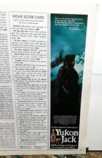 1980 Yukon Jack100 Proof Canadian Whisky Original Vintage print ad 80s