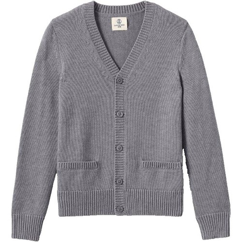 Nanamica ALPHADRY Cardigan Navy Cotton Blend No Collar Zipper