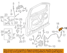 FORD OEM 16-22 F-150 Front Door Lock Hardware-Handle, Inside GL3Z1522600BB