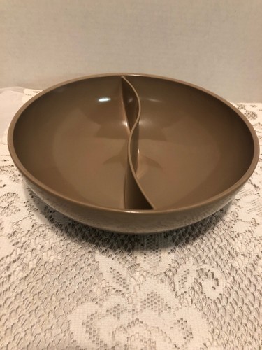 BOONTON WARE DIVIDED SERVING BOWL DISH MID CENTURY VINTAGE MELMAC MELAMINE - Picture 3 of 5