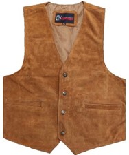 Motorcycle Vest Dress Suede Biker Waistcoat Riding Suede Formal Fashion Vest