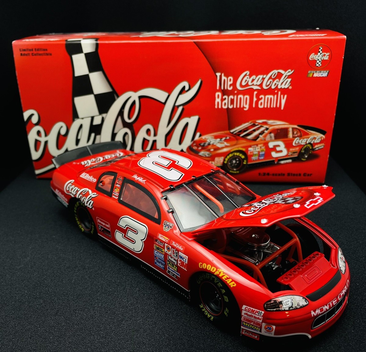 1998 Action RCCA Club Car 1:24 Dale Earnhardt Coca-Cola 1998 Action RCCA Club Car 1:24 Dale Earnhardt Coca-Cola