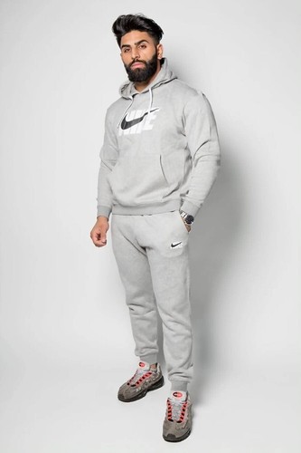 Tech Fleece Tracksuit Grey Men’s Tracksuit Hoodie & Pants Set - Picture 5 of 5