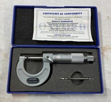 Oxford Precision Analogue Micrometer 0-25mm 0.01mm Ratchet Stop Engineering Tool