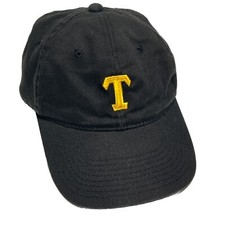 T Logo Black Yellow Youth Kids Snapback Adjustable Ball Cap Baseball