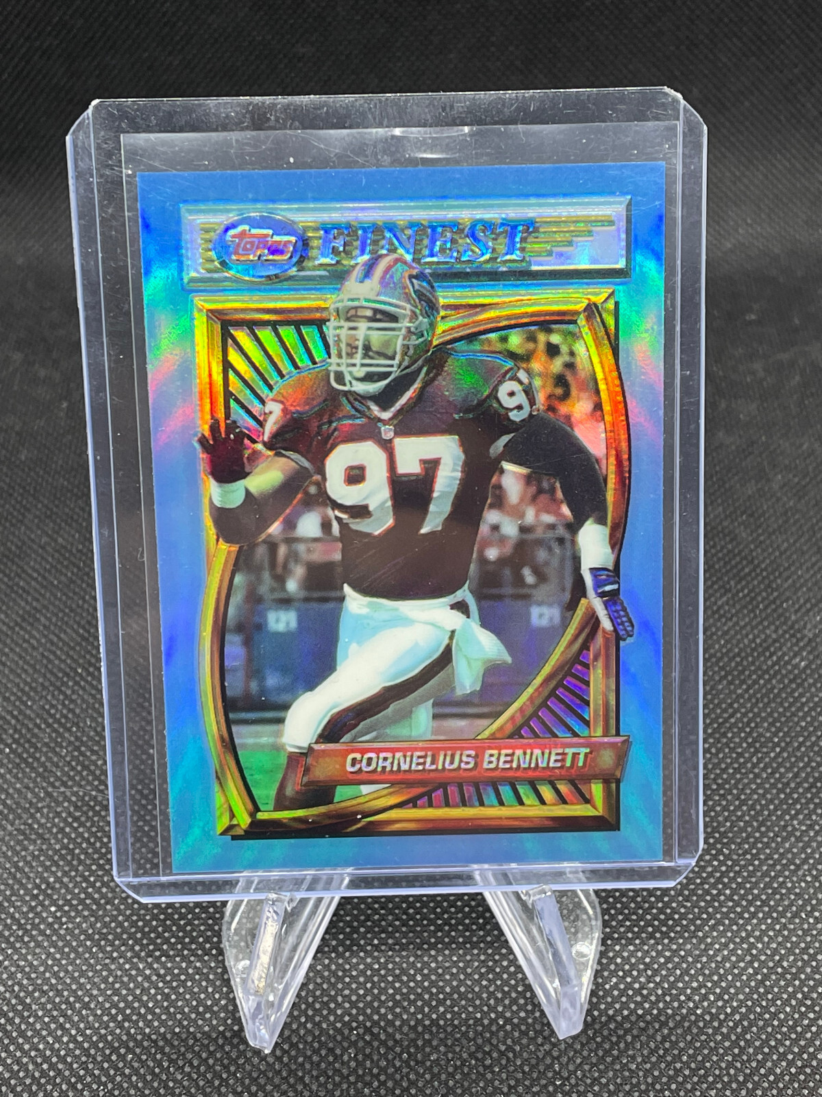 1994 Topps Finest Refractor Cornelius Bennett #125 Buffalo Bills