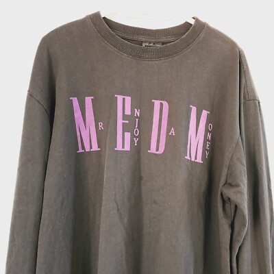 スウェット・トレーナー MR.ENJOY DA MONEY MEDM UNISEX WAPPEN LOGO SWEAT MTM CREWNECK MR.ENJOY DA MONEY 】 MEDM ユニセックス ワッペンロゴ