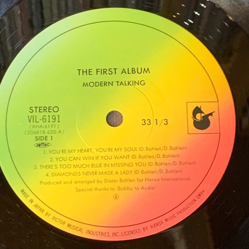 MODERN TALKING The 1st Album JAPAN LP RECORD VIL-6191 w/ OBI + INSERT 1985 issue - Picture 3 of 12