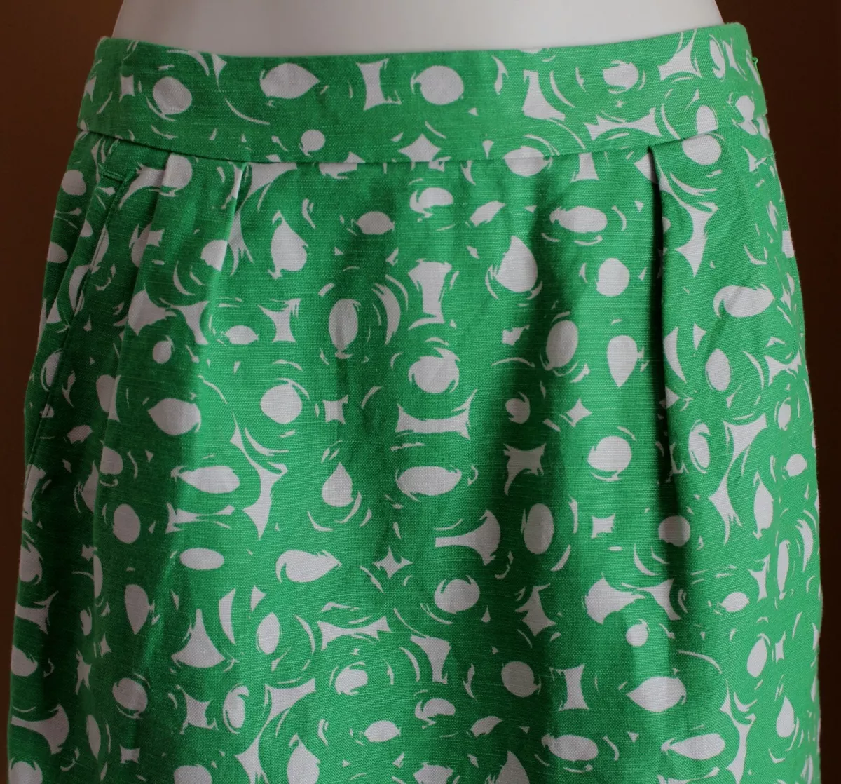 Boden green 2025 pleated skirt