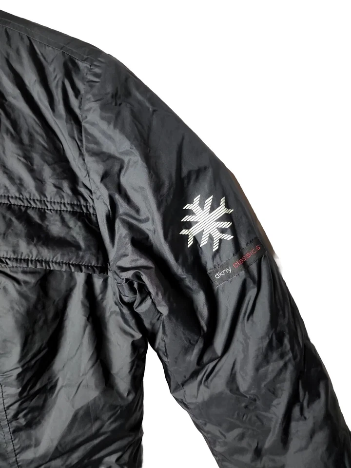 Chaqueta DKNY Mujer M Plumón de Ganso Cremallera Completa Clima Esquí Nieve Fría Foto 3 de 4