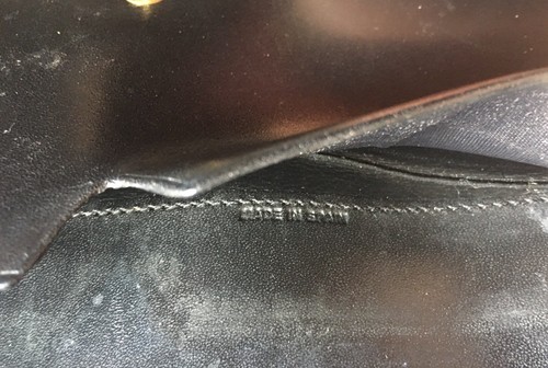 Valentino Garavani Black Leather Long Folding Wallet Made In Spain. - Picture 3 of 8