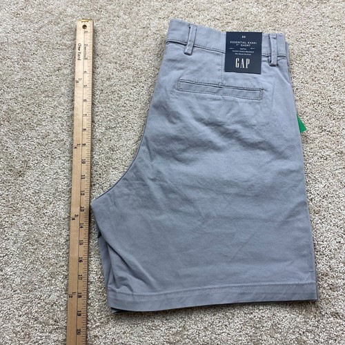 Gap Essential Khaki GapFlex 7" Shorts w/ Washwell, Men's 30 (Grey) - Picture 8 of 9