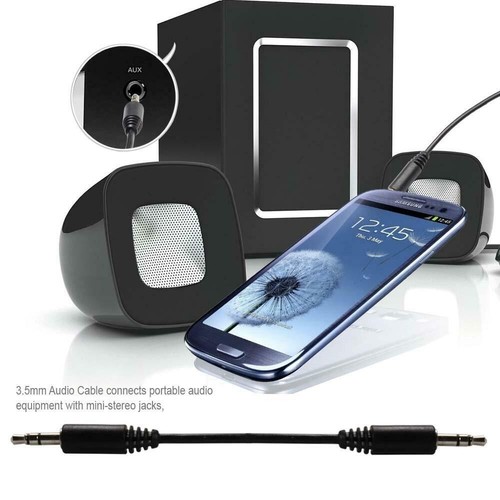 3FT AUX 3.5mm Cable Male to Male Car Audio Cord For Headphones Car Speaker PC - Picture 6 of 9