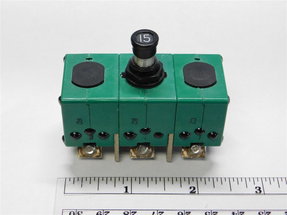 Mil Spec Sensata 9TC2-15 / MS 14153-15 3 Phase 15A Aircraft