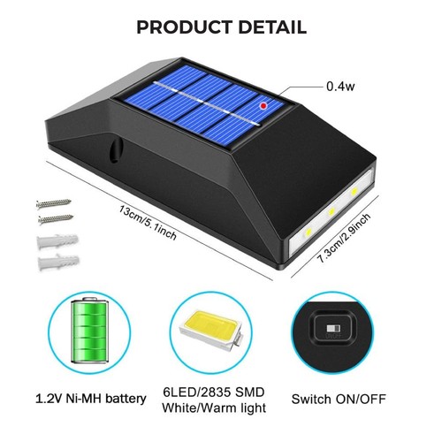 Outdoor Solar Lights with Automatic Night Sensor - Picture 5 of 9
