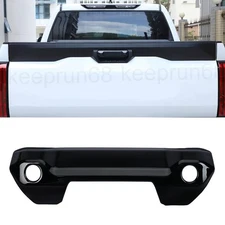 Rear Trunk Door Tailgate Handle Cover Trim Gloss Black For Toyota Tundra 2022-26
