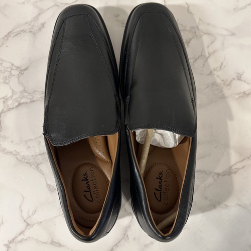 Herren Tilden Free schwarze Slipper elegante Schuhe von Clarks Collection GRÖSSE 8,5 - Bild 5 von 5