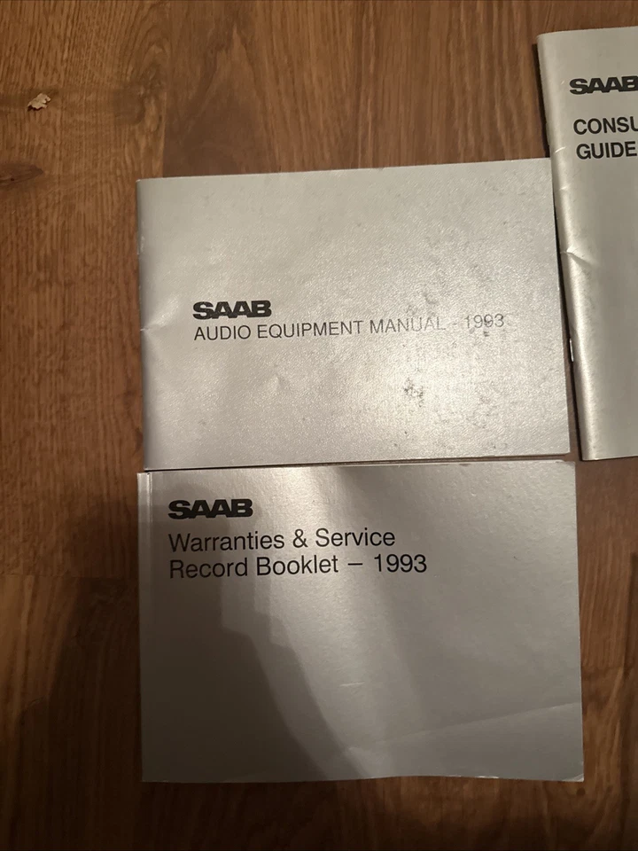 1993 Saab 9000 владельца руководство AERO CD CDE 2.3L 4Cyl + руководство потребителя - Изображение 3 из 4