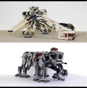 Star Wars Dropship with AT-OT Walker Lego Replica #10195 & 75337 & 75354
