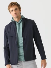 NWT JOHNNIE-O NAVY BLUE FOLSOM RAIN GOLF JACKET SIZE SMALL