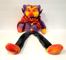 Vintage Dracula Stuffins Halloween Toy 1998 Tie Dye Large 22" Plush Decor