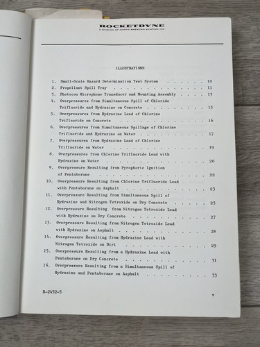Rocketdyne Gefahrenklassifizierung Neu Flüssigtreibstoffe Fortschrittsbericht 60-61 - Bild 5 von 24