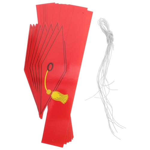 12 Pezzi Cappello Laurea Cappellini Bambino Fai la Tua Carta per Bambini - Foto 11 di 12