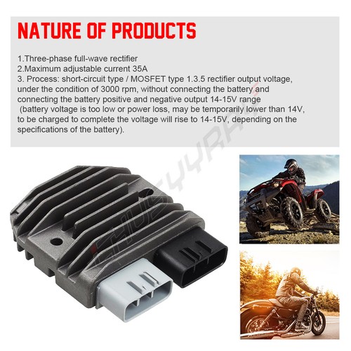 For Yamaha Viking 700 17 Voltage Rectifier Regulator 1D7-81960-01-00 52677 - 第 8/9 張圖片