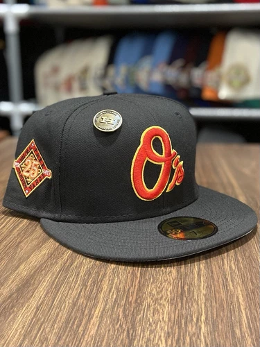 Hat Club Exclusive Baltimore Orioles College Terps New Era 59fifty 7 1/2 Black