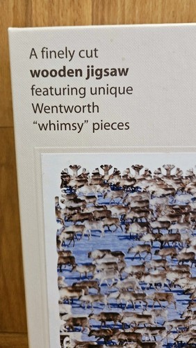 Wentworth Wooden Jigsaw Puzzle 183 Piece Irregular Edge Whimsy Pieces "The Herd" - Picture 3 of 13