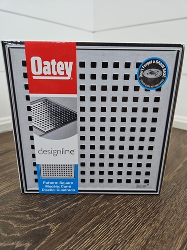 Oatey Designline 6" x 6" Square Drain Square Grate DSS2060 (FO-2)