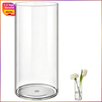 Acryl Blumenvase Bruchsicher Transparent Zylindervase 10Cm X 25Cm FüR Dekoration