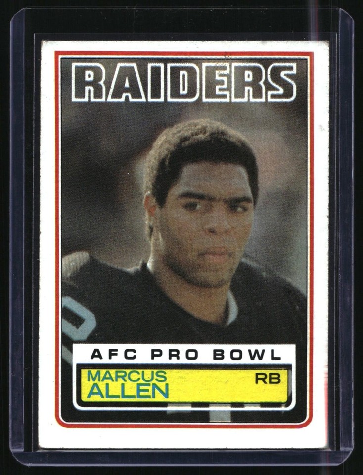 1983 Topps Marcus Allen #294 RC Raiders