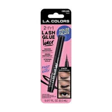 L.A. Colors 2-n-1 Lash Glue Liner, Black