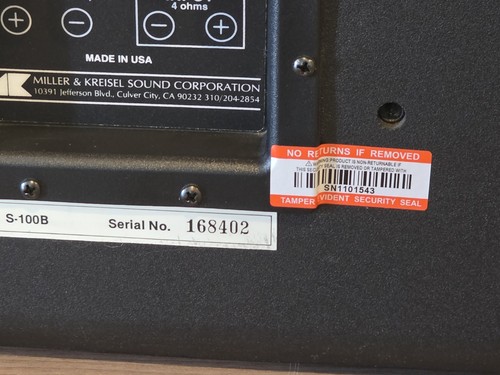Miller & Kreisel M&K S-100B Single Home Theatre Speaker – TESTED - Picture 11 of 13
