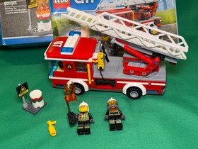 LEGO CITY Fire Ladder Truck 60107 with instructions and box