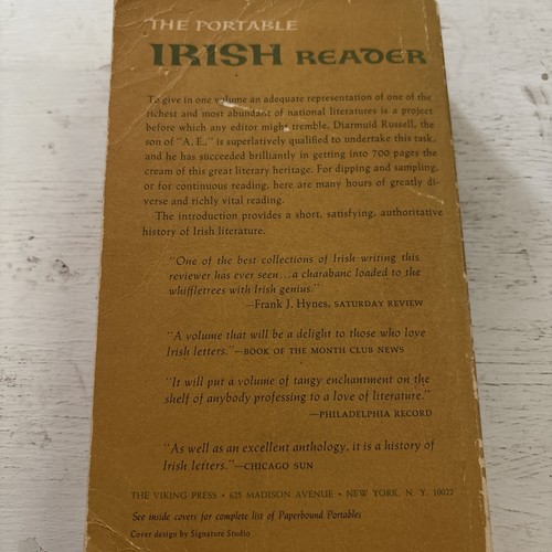 The Portable Irish Reader by Diarmuid Russell (1965/PB) - Picture 3 of 7