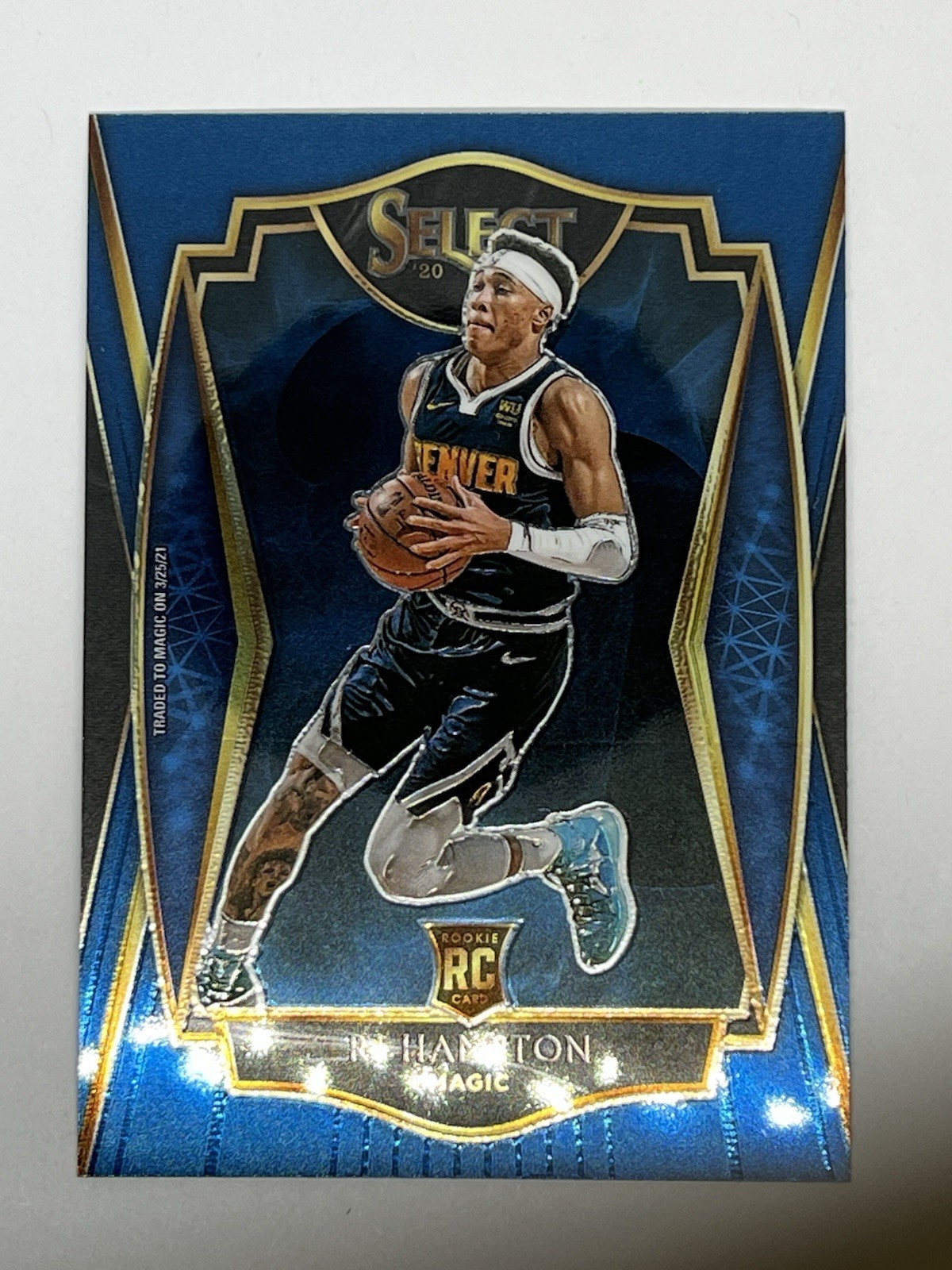 2020-21 Panini Select - Premier Level R.J. Hampton #195 Blue Prizm (RC)