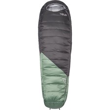 Rab Radeon Sleeping Bag: 32F Synthetic - Women's Dark Fig Green/Graphene, Long/L