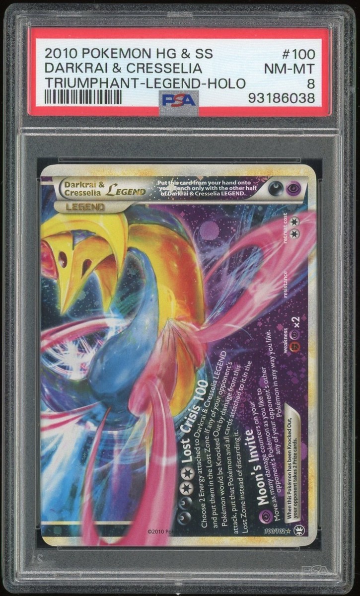 2010 Pokemon Triumphant Legend Darkrai & Cresselia Holo SET #99